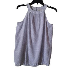 Loft Outlet Gray Sleeveless Blouse Size Extra Small